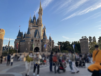 ディズニーランドプロポーズ場所：シンデレラ城の前