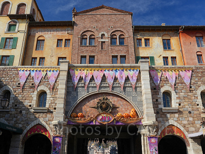 ディズニーシーのハロウィンデコレーション(エントランス)