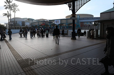 ディズニーシー3月混雑状況レポート：舞浜駅（8:50頃）