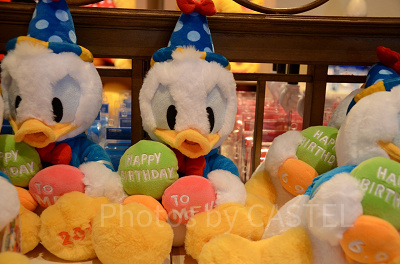 ディズニーストア ドナルド バースデー もこもこトート&ぬいぐるみ