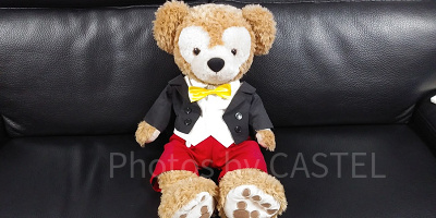 ミッキーの衣装を着たダッフィー（Mサイズ）