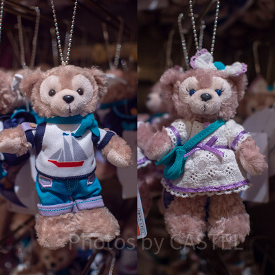 ダッフィー&シェリーメイぬいぐるみバッジ