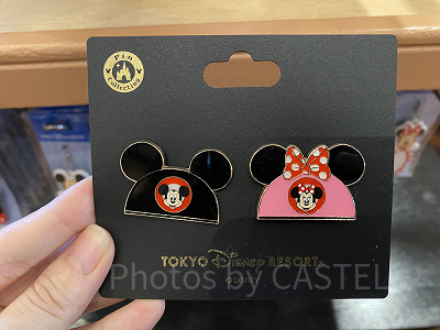 イヤーハットデザインピンバッジ(2個セット)