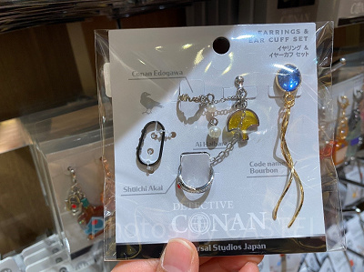 イヤリング&イヤーカフセット〔USJ×コナングッズ〕
