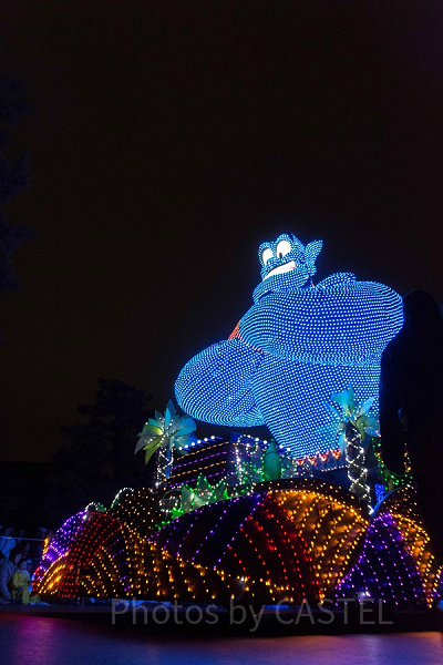 エレクトリカルパレード フロート（TDL・夜） 設定：16㎜ SS1/100 F3.5 ISO3200