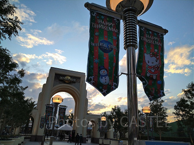 夕方の空とコロシアムアーチ