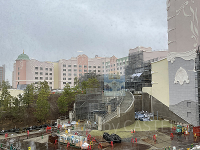 建設中のファンタジースプリングスホテル