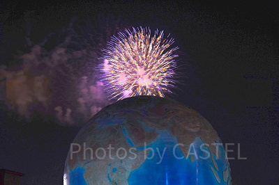 アクアスフィアから眺める花火