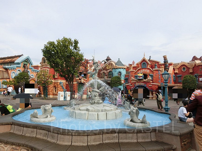 トゥーンタウンの中にある噴水