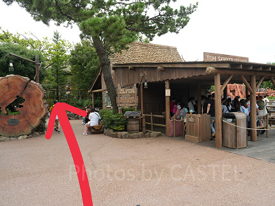 トムソーヤ島へのいかだ乗り場のさらに奥