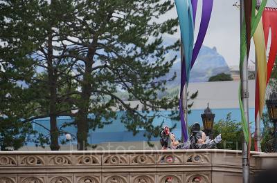 ミッキーとミニーちゃんだけでごあいさつ