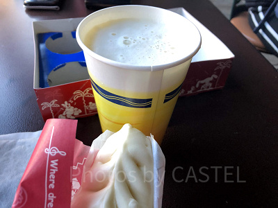 ギョウザドッグとビール(ディズニーシー旅行)