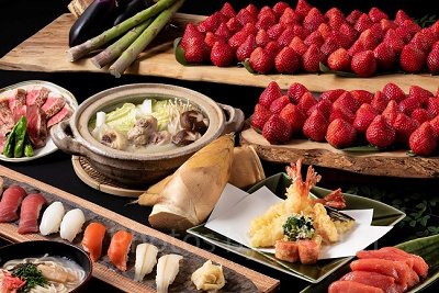 博多あまおう食べ放題フェア ～福岡の味覚和食バイキング～