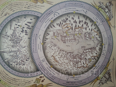 ハリーポッターエリアの地図