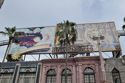 ハリウッドエリアの装飾/USJ