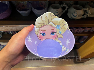 香港ディズニーアナ雪グッズ:エルサのプラスチック深皿