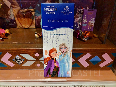 香港ディズニーアナ雪グッズ：【GODIVAコラボ】ダークチョコバー