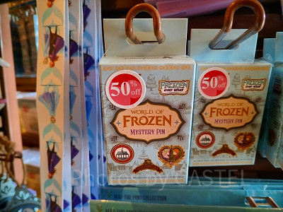 香港ディズニーアナ雪グッズ：コレクタブルピンバッジ