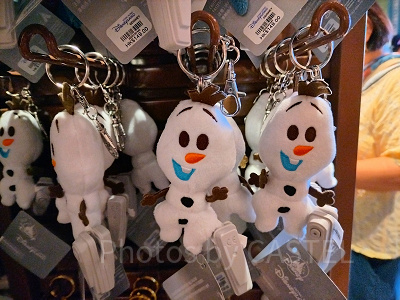 香港ディズニーアナ雪グッズ:オラフのマスコットキーチェーン