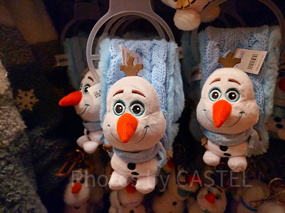 香港ディズニーアナ雪グッズ:オラフのぬいぐるみマフラー