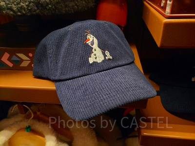 香港ディズニーアナ雪グッズ：オラフのキャップ