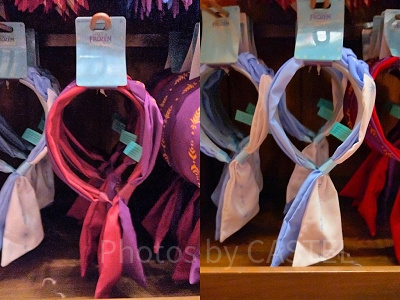 香港ディズニーアナ雪グッズ:スカーフ(アナ/エルサ)