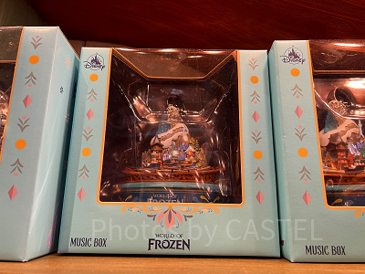 香港ディズニーアナ雪グッズ：ワールドオブフローズンのオルゴール