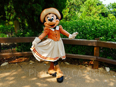 香港ディズニーのグリーティング:グリズリーガルチのミニー