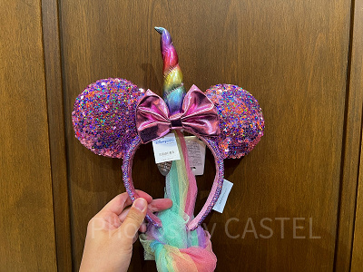 香港ディズニーカチューシャ：ユニコーンスパンコールカチューシャ