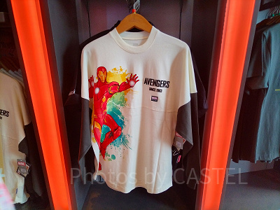 香港ディズニーマーベルグッズ：アイアンマンの長袖シャツ