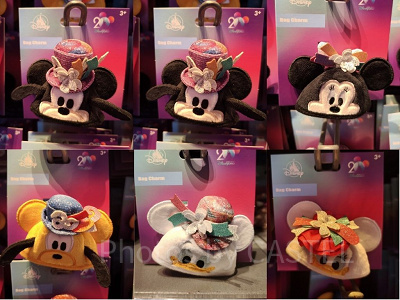 香港ディズニー20周年「ミッキー&フレンズ・グランドセレブレーショングッズ」:バッグチャーム