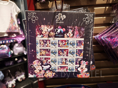 香港ディズニー20周年「ミッキー＆フレンズ・グランドセレブレーショングッズ」：香港の切手セット