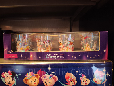 香港ディズニー20周年「ミッキー＆フレンズ・グランドセレブレーショングッズ」：ショットグラス4個セット