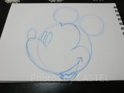 ミッキーの書き方ステップ⑦-2