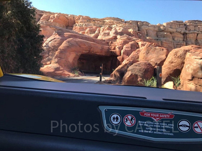 ラジエーター・スプリングス・レーサー乗車中の様子