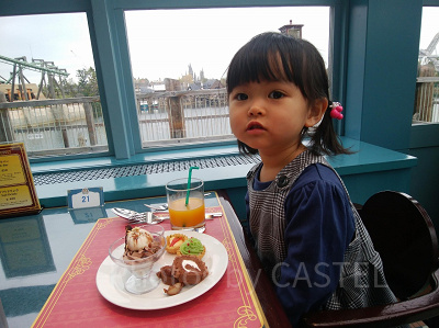 2018年のユニバのクリスマスビュッフェ店内