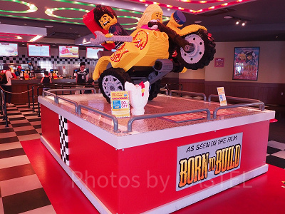 レゴランドの「ブリック・ハウス・バーガー」の内装