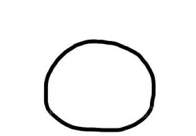 下手なおむすびみたいな形です