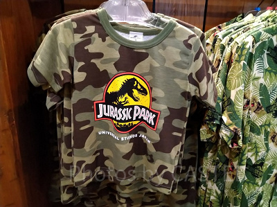 ジュラシックパーク迷彩柄Tシャツ