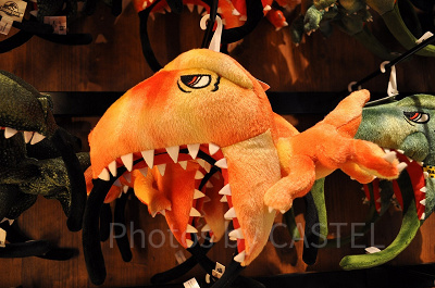 ジュラシックパークのオレンジ恐竜カチューシャ