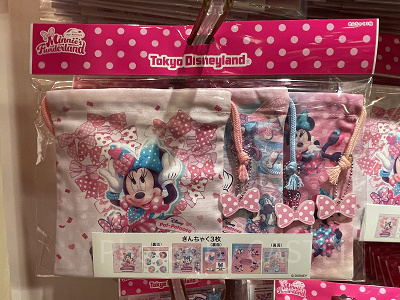 きんちゃくセット（ミニーのファンダーランドグッズ）