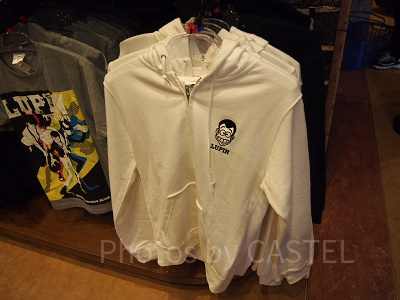 ルパン三世シンプル白パーカー