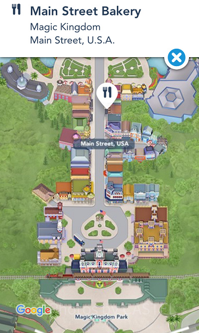 マジックキングダムのマップ