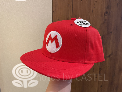 マリオのキャップ(つば赤)