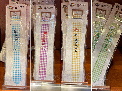 マリオキャラクターのギンガムチェック柄ブレスレット