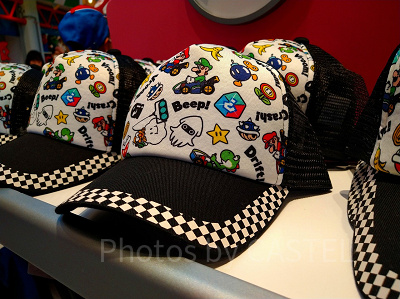 マリオカートの総柄キャップ