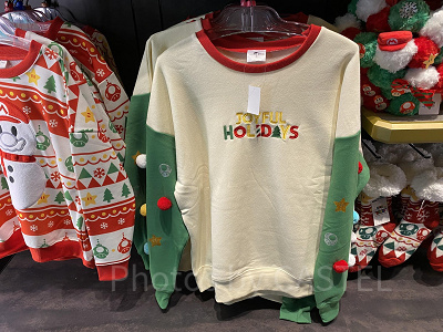 マリオのツリー袖スウェット／USJクリスマスグッズ 2022