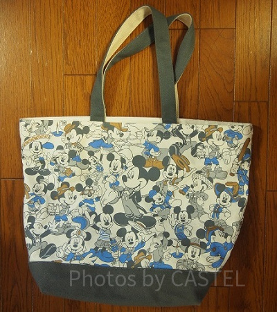 ミッキー柄トートバッグ