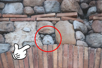 ミッキーの形をした石