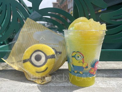 ミニオンフード（ミニオン・シェイブアイス〜パイン〜とミニオンクッキーサンド）